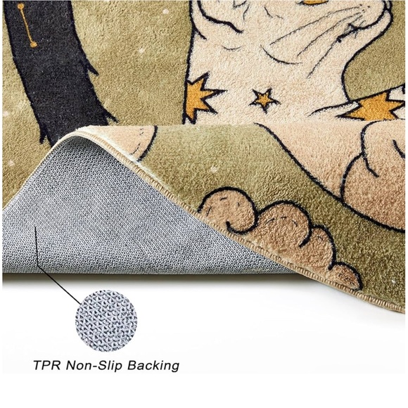 ✨Celestial Cats Rug Bohemian CatsWashable Rug forCat Lovers Starry Const… - Picture 6 of 16
